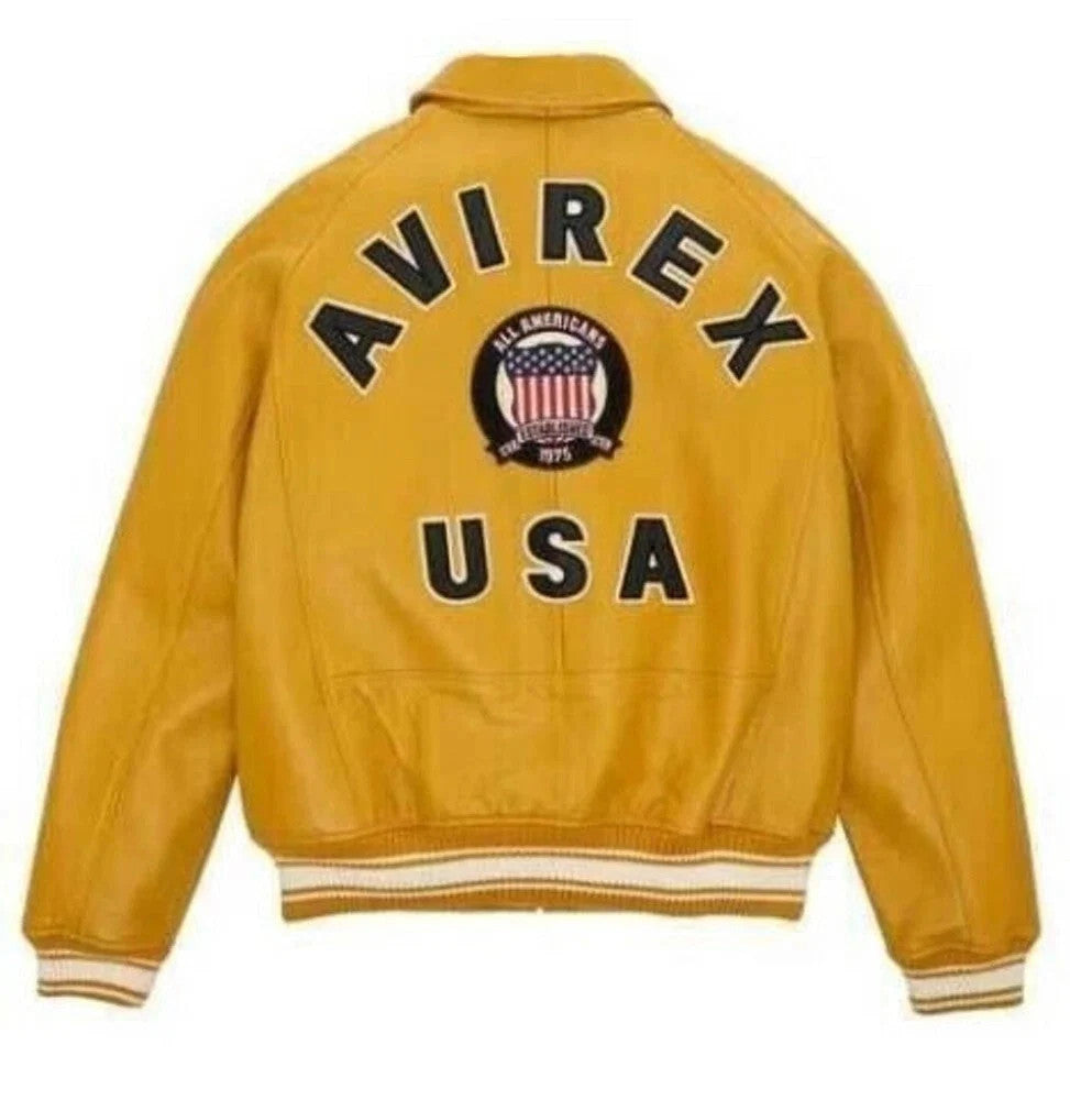 Avirex American Flight Yellow Aces A2 USA Edition Jacket  Avirex Bomber