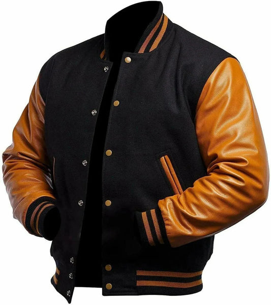 American Varsity Jacket, Mens Stylish Letterman Bomber for Modern Streetwear