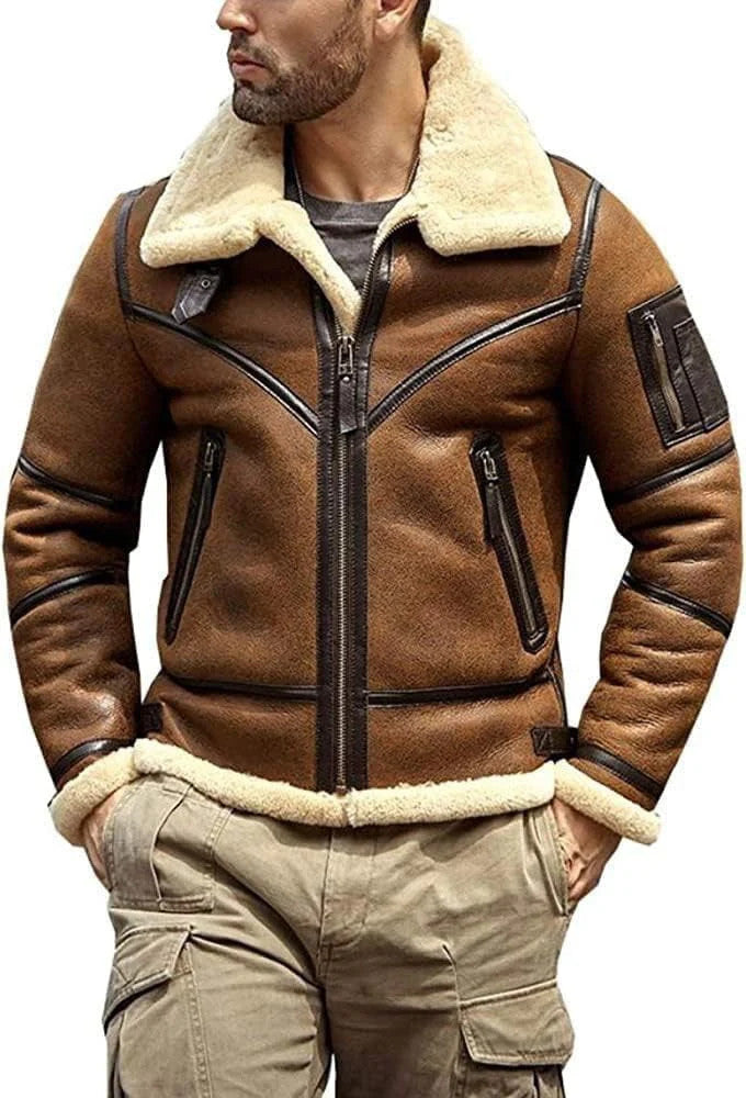Legendary B3 Airforce Jacket, Crafted Sheep Leather for Men