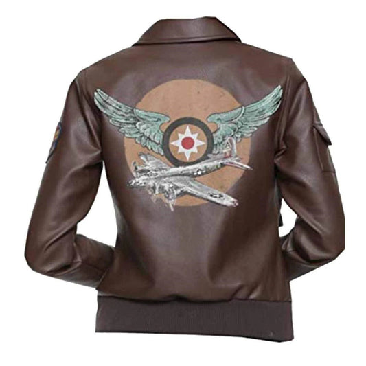 Captain Marvel Leather Bomber Jacket, Carol Danvers Flight Style