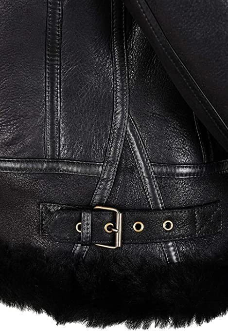 Cloud Nine Comfort Womens Classic Aviator Bomber with Cozy Shearling Hood