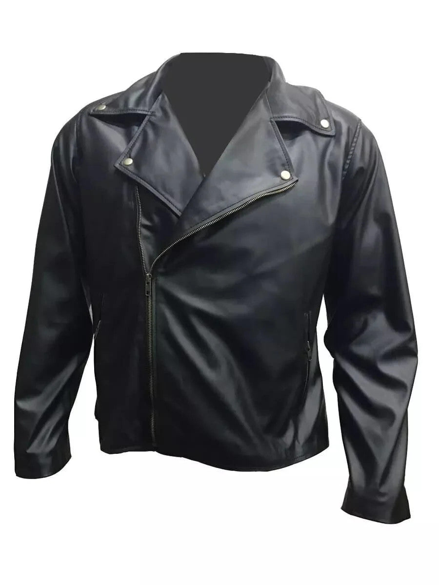 Arctic Monkeys One For The Road Alex Turner Black Leather Jacket, Sticker Patch