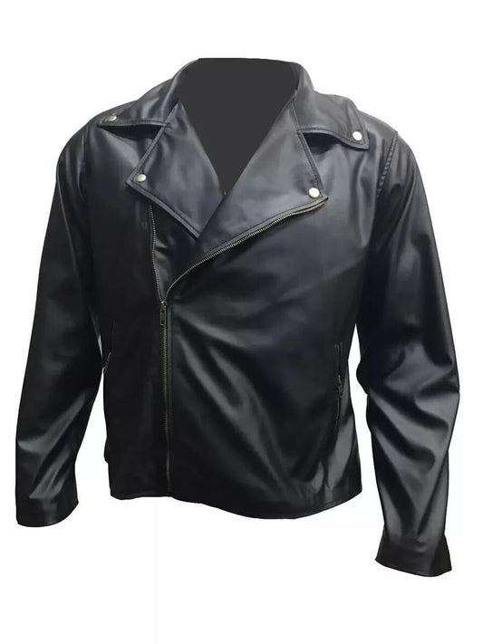 Arctic Monkeys One For The Road Alex Turner Black Leather Jacket, Sticker Patch