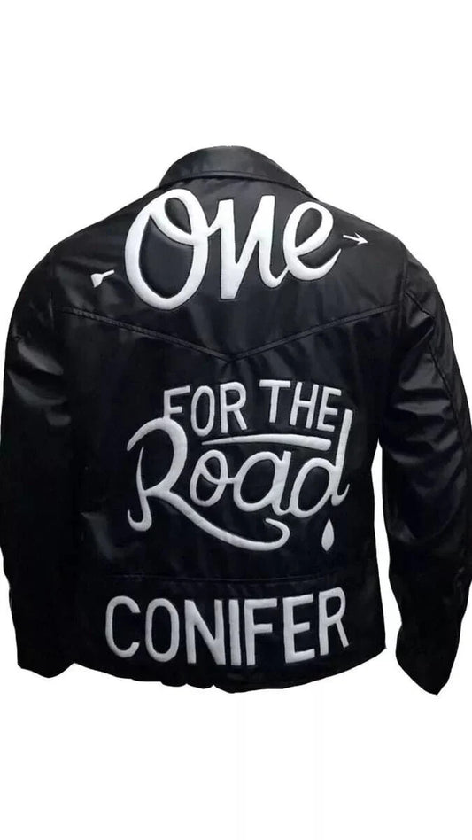 Arctic Monkeys One For The Road Alex Turner Black Leather Jacket, Sticker Patch