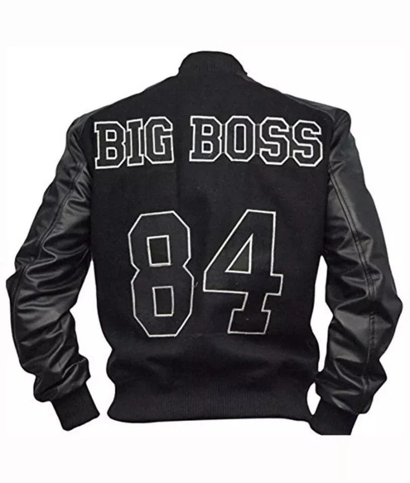 Black Diamond Dogs Metal Gear Solid Flight Bomber Varsity Mens Leather Jacket