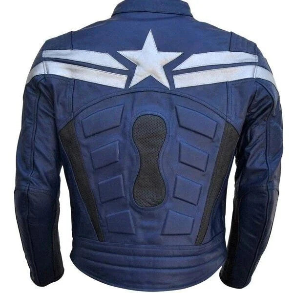 Avengers Endgame Captain America Leather Jacket Costume