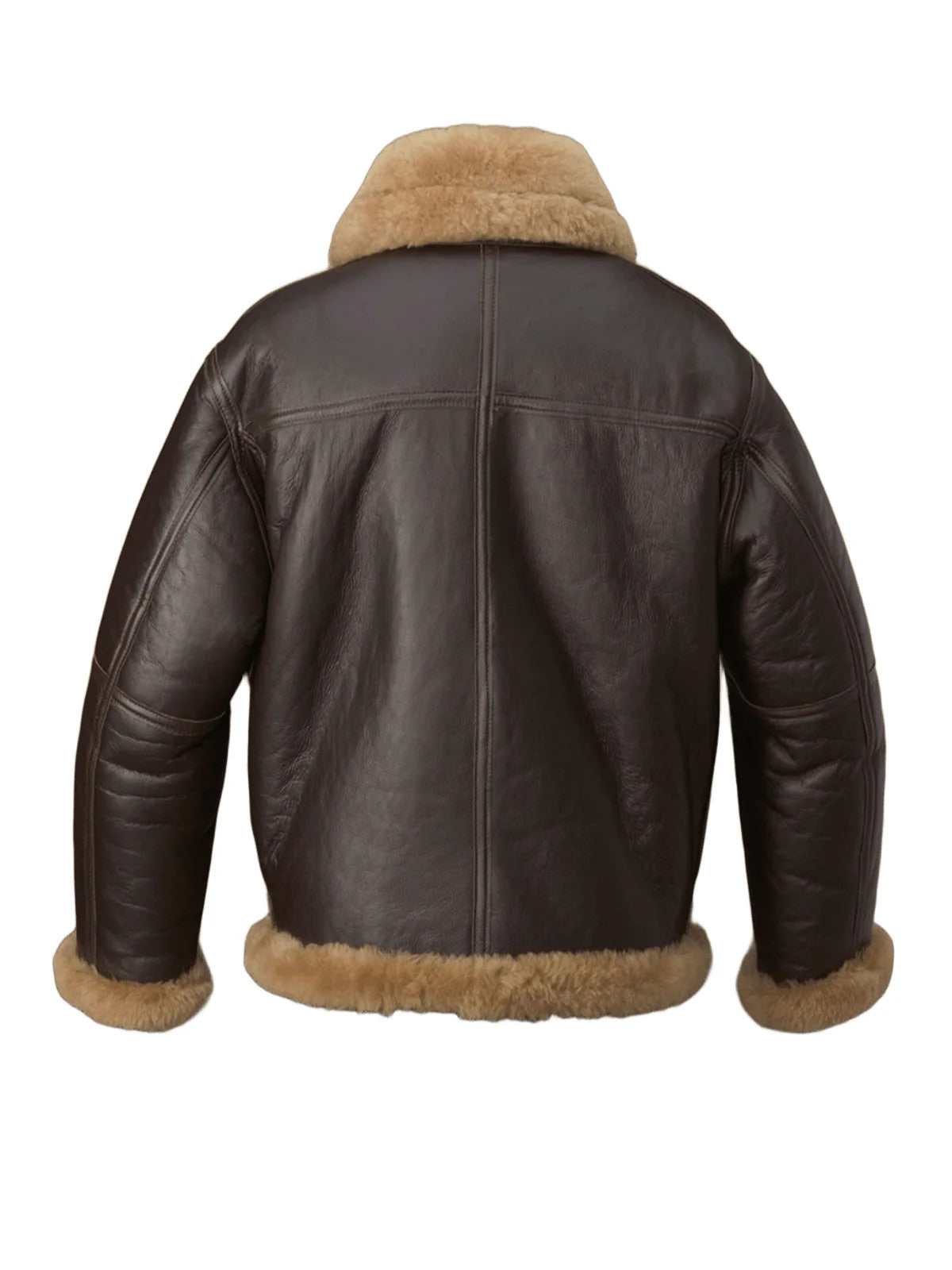 Icewind Legacy Brown B-3 Bomber Shearling-Lined Leather for Cold-Weather Style