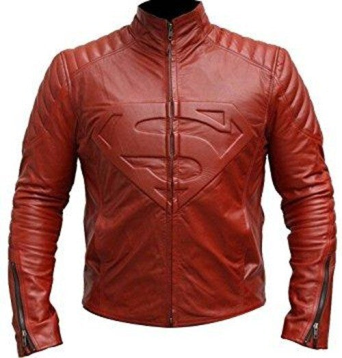 Clark Kent Smallville Jacket, Man of Steel Leather Superhero Gear